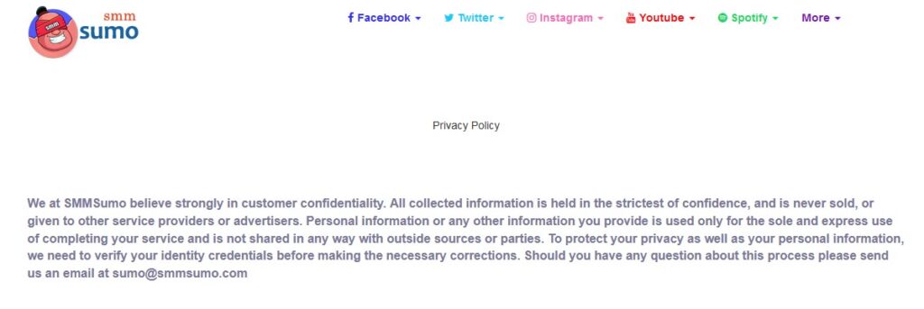 SMMSumo Review - Privacy Policy