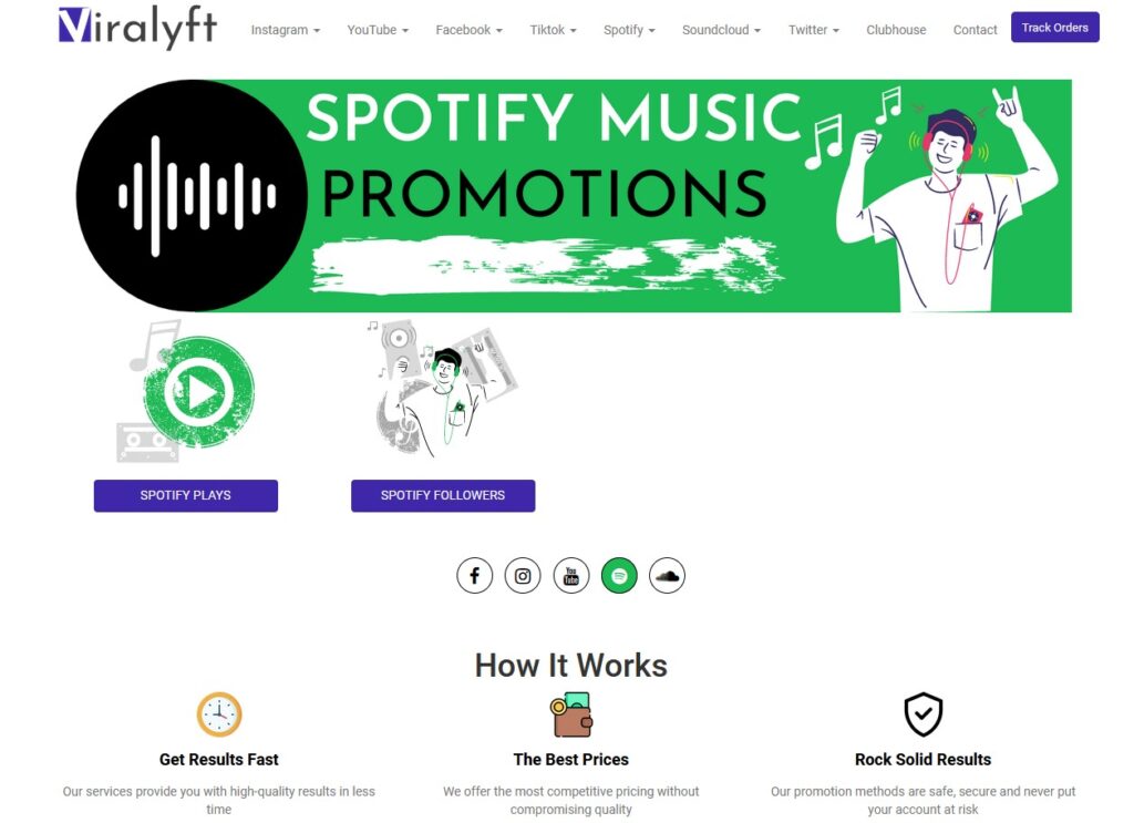 Viralyft - Great site to buy Spotify Followers